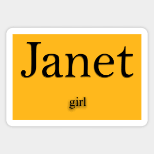 Janet Name meaning Magnet